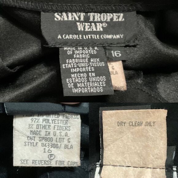 Saint Tropez Carole Little Vintage Faux Suede Pants  16 - Picture 5 of 6